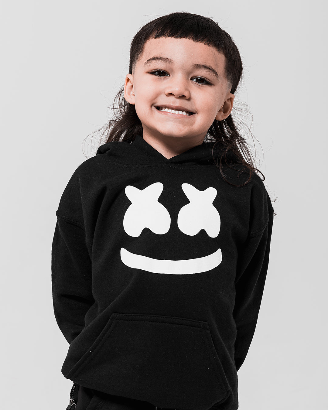 Smile Hoodie (Youth) — Black