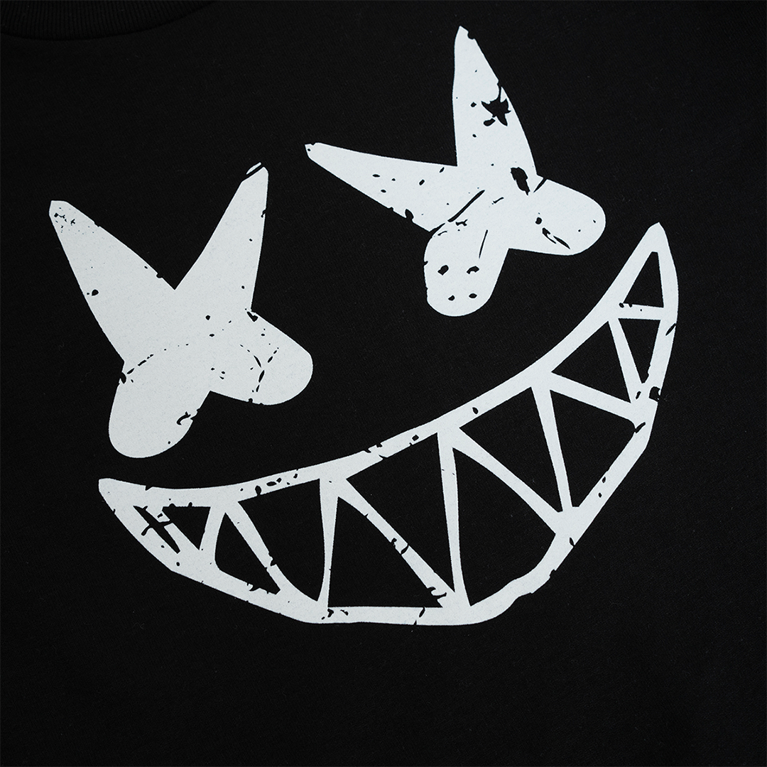 Grin T-Shirt (Youth) — Black