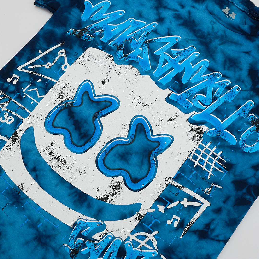 Spray T-Shirt — Blue Tie Dye