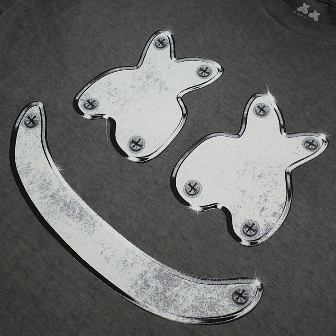 Metal Smile T-Shirt — Acid Wash