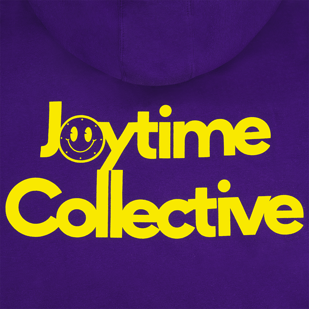 Joytime Collective Stacked Logo Hoodie — Purple