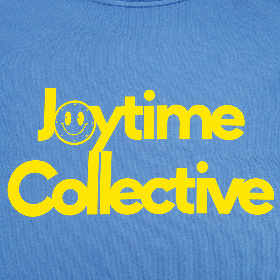 Joytime Collective Stacked Logo T-Shirt — Blue
