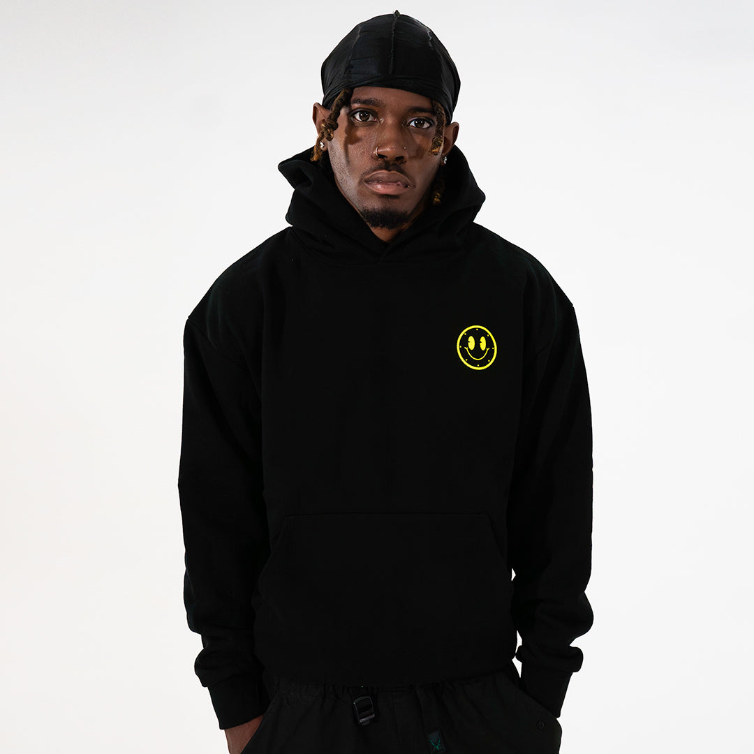 Joytime Collective Stacked Logo Hoodie — Black