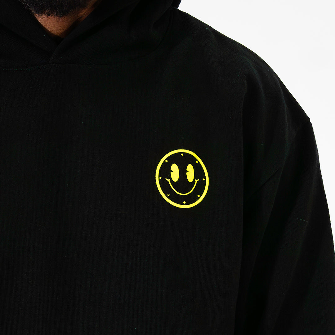 Joytime Collective Stacked Logo Hoodie — Black