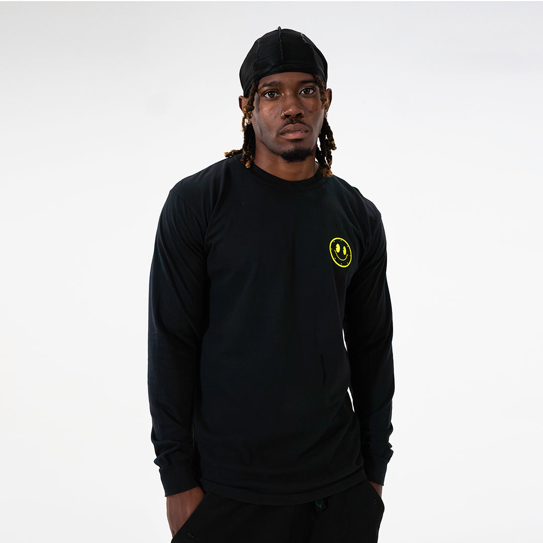 Joytime Collective Stacked Logo L/S Shirt — Black