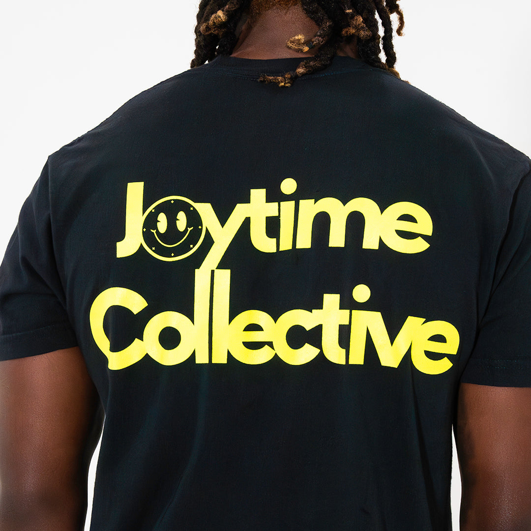Joytime Collective Stacked Logo T-Shirt — Black