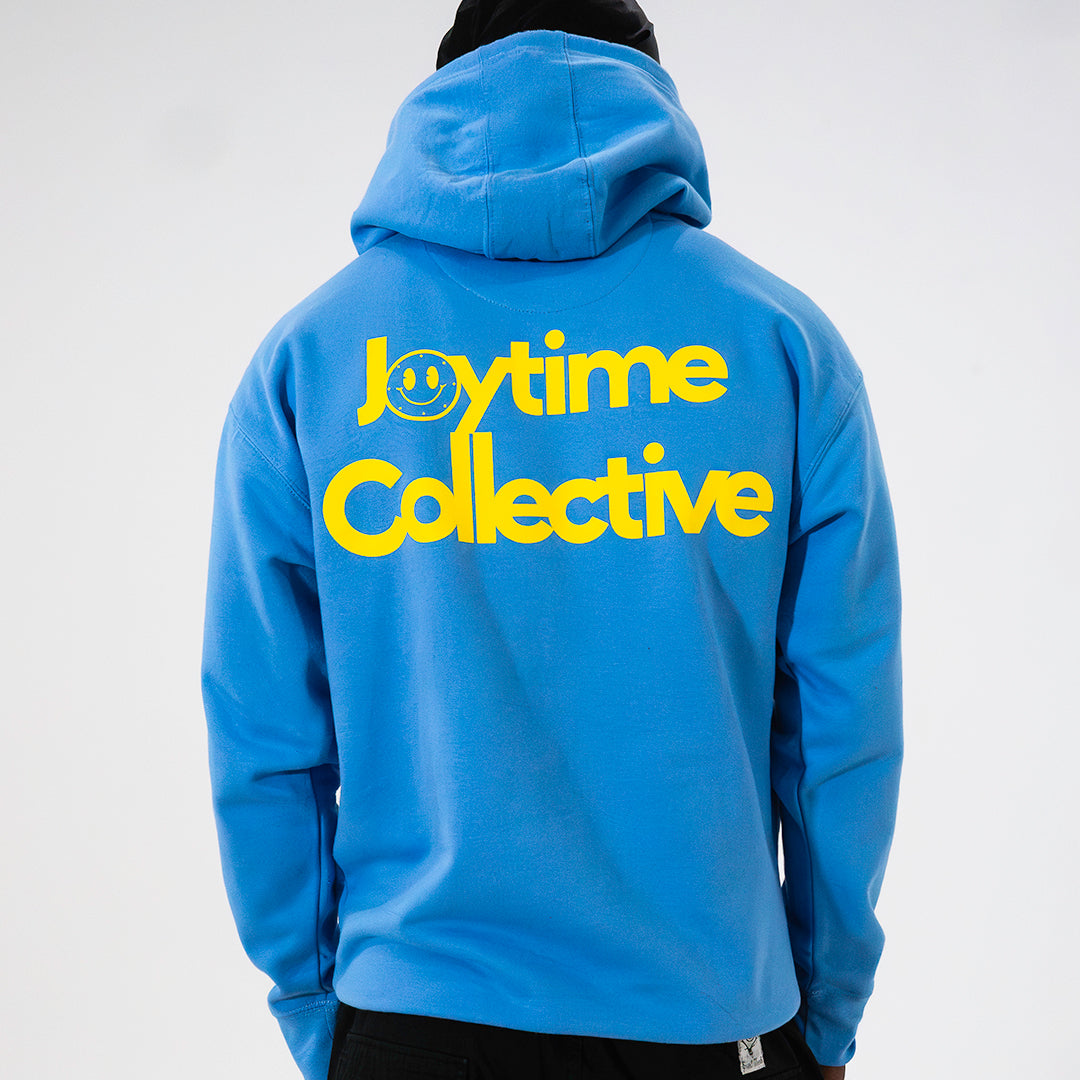 Joytime Collective Stacked Logo Hoodie — Blue