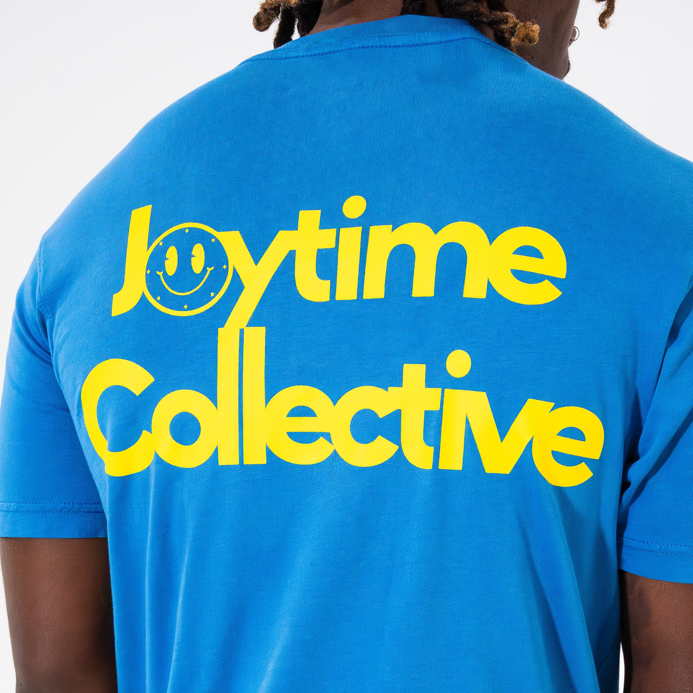 Joytime Collective Stacked Logo T-Shirt — Blue