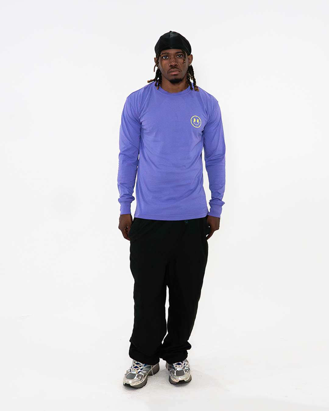Joytime Collective Stacked Logo L/S Shirt — Purple