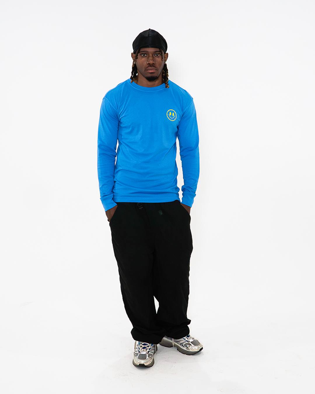 Joytime Collective Stacked Logo L/S Shirt — Blue