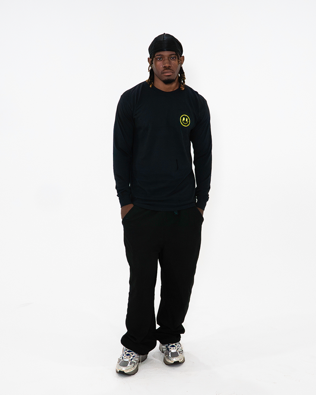 Joytime Collective Stacked Logo L/S Shirt — Black