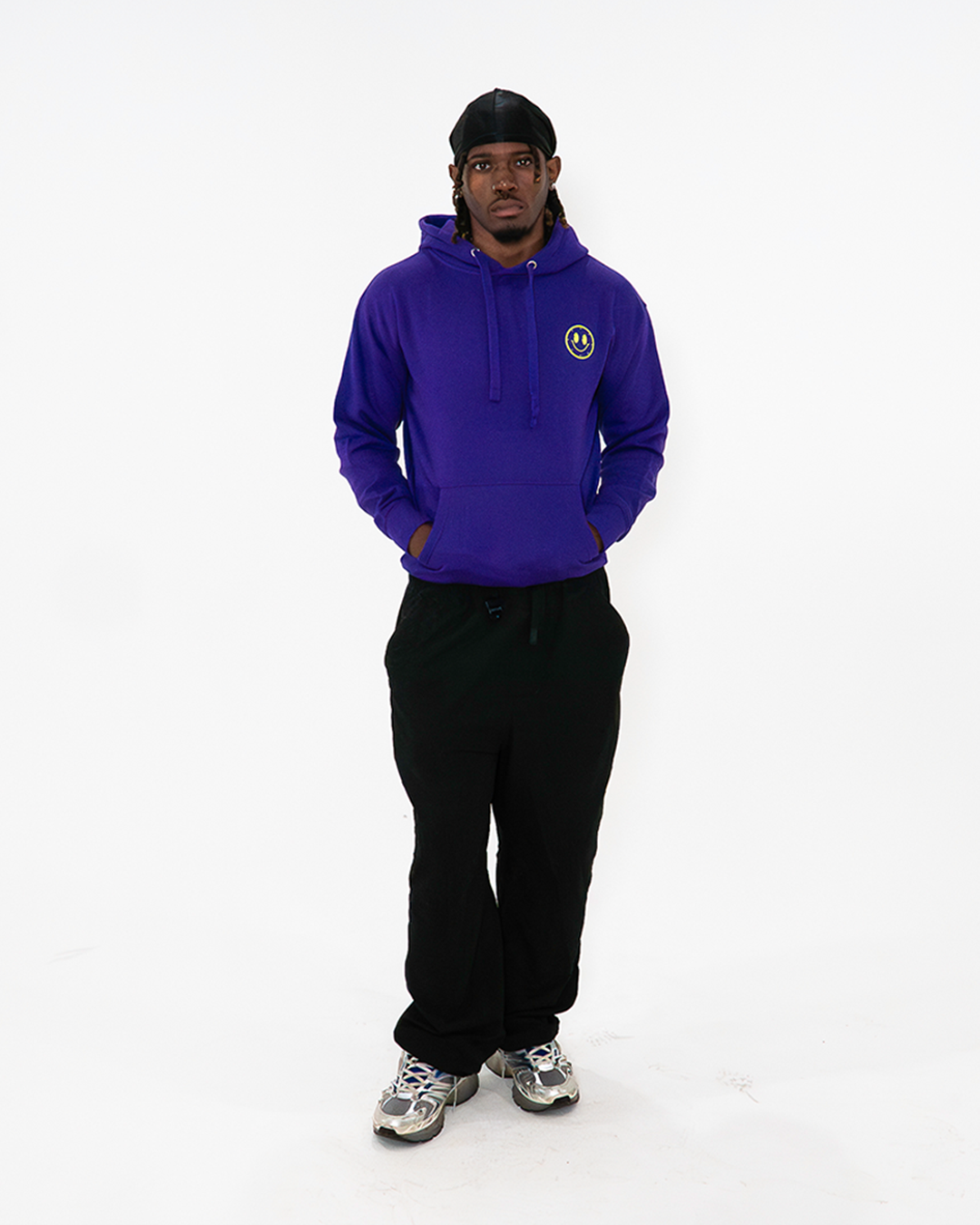 Joytime Collective Stacked Logo Hoodie — Purple
