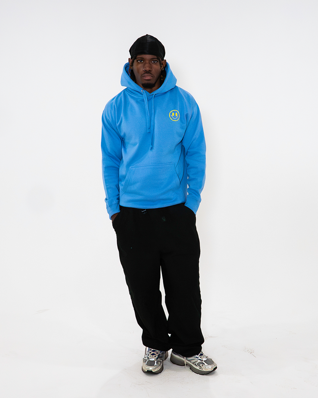 Joytime Collective Stacked Logo Hoodie — Blue