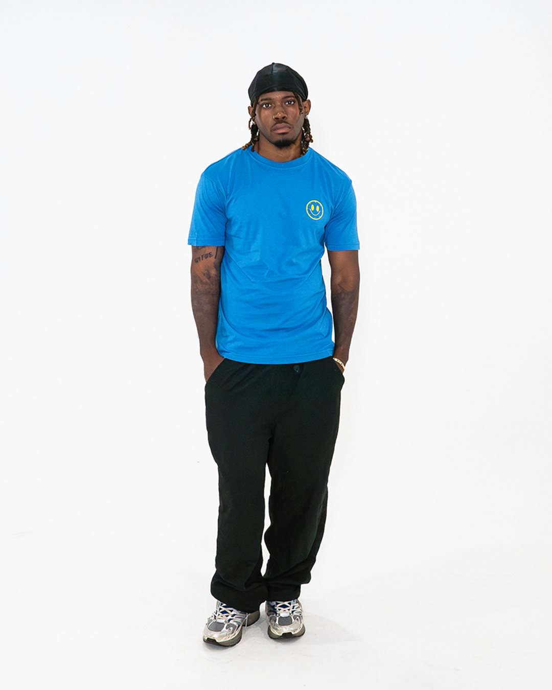 Joytime Collective Stacked Logo T-Shirt — Blue