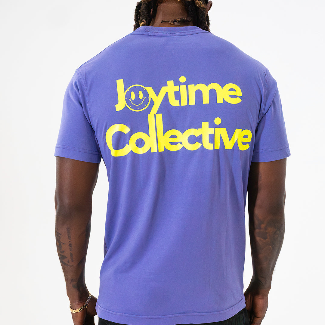 Joytime Collective Stacked Logo T-Shirt — Purple