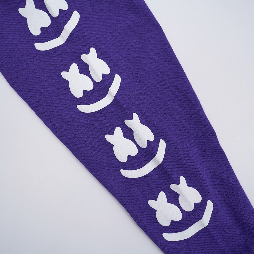 Faces L/S Shirt (Youth) — Purple