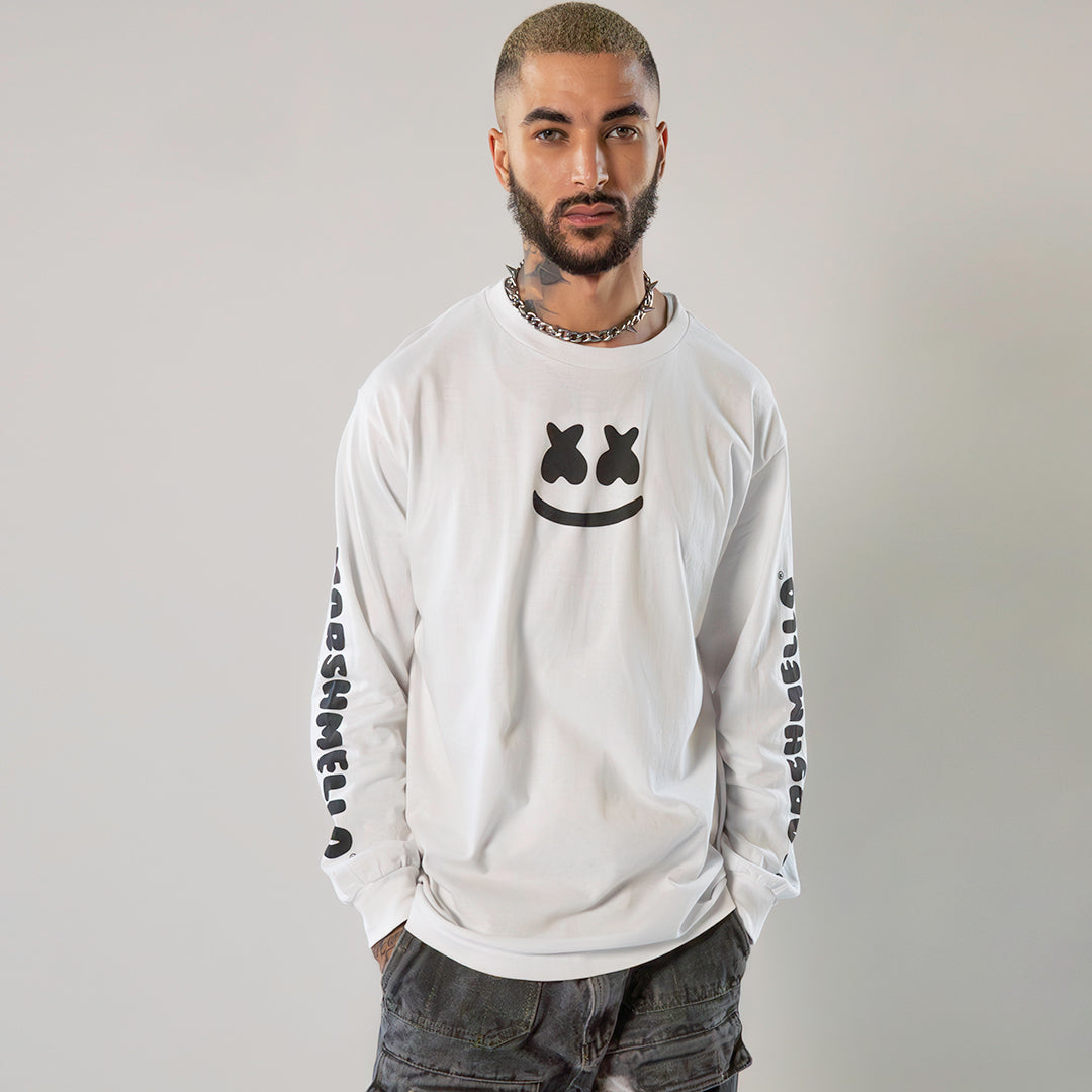 Smile Bar L/S Shirt — White