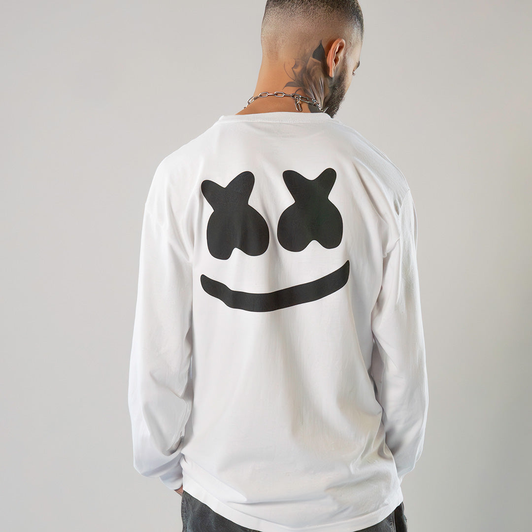Smile Bar L/S Shirt — White