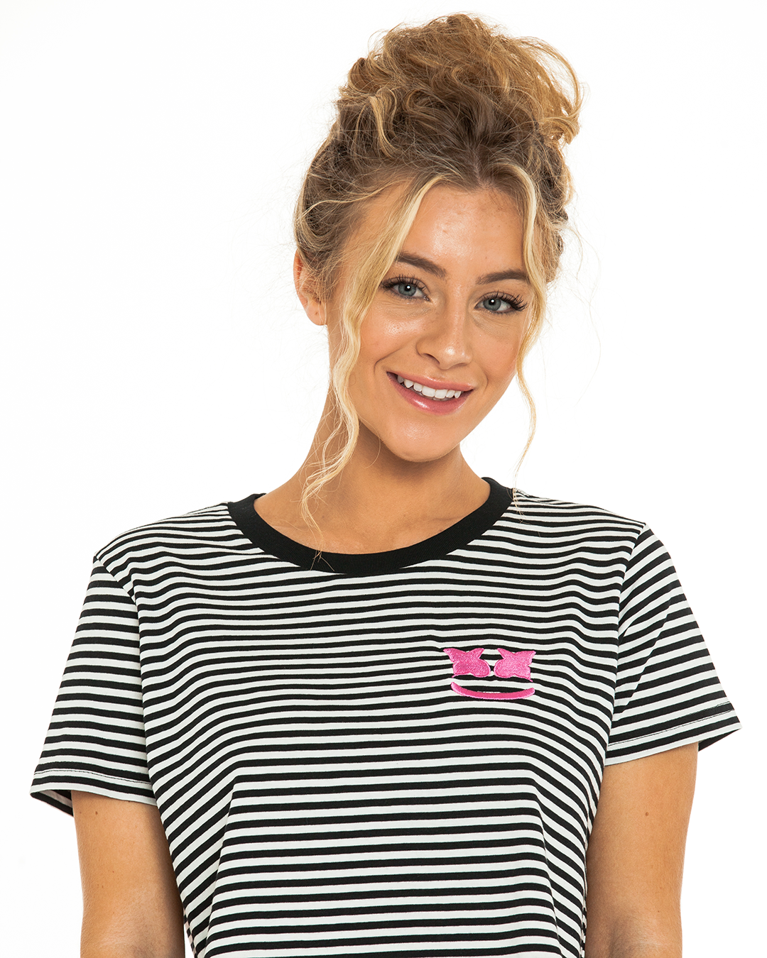 Mellofly Crop Striped T-Shirt