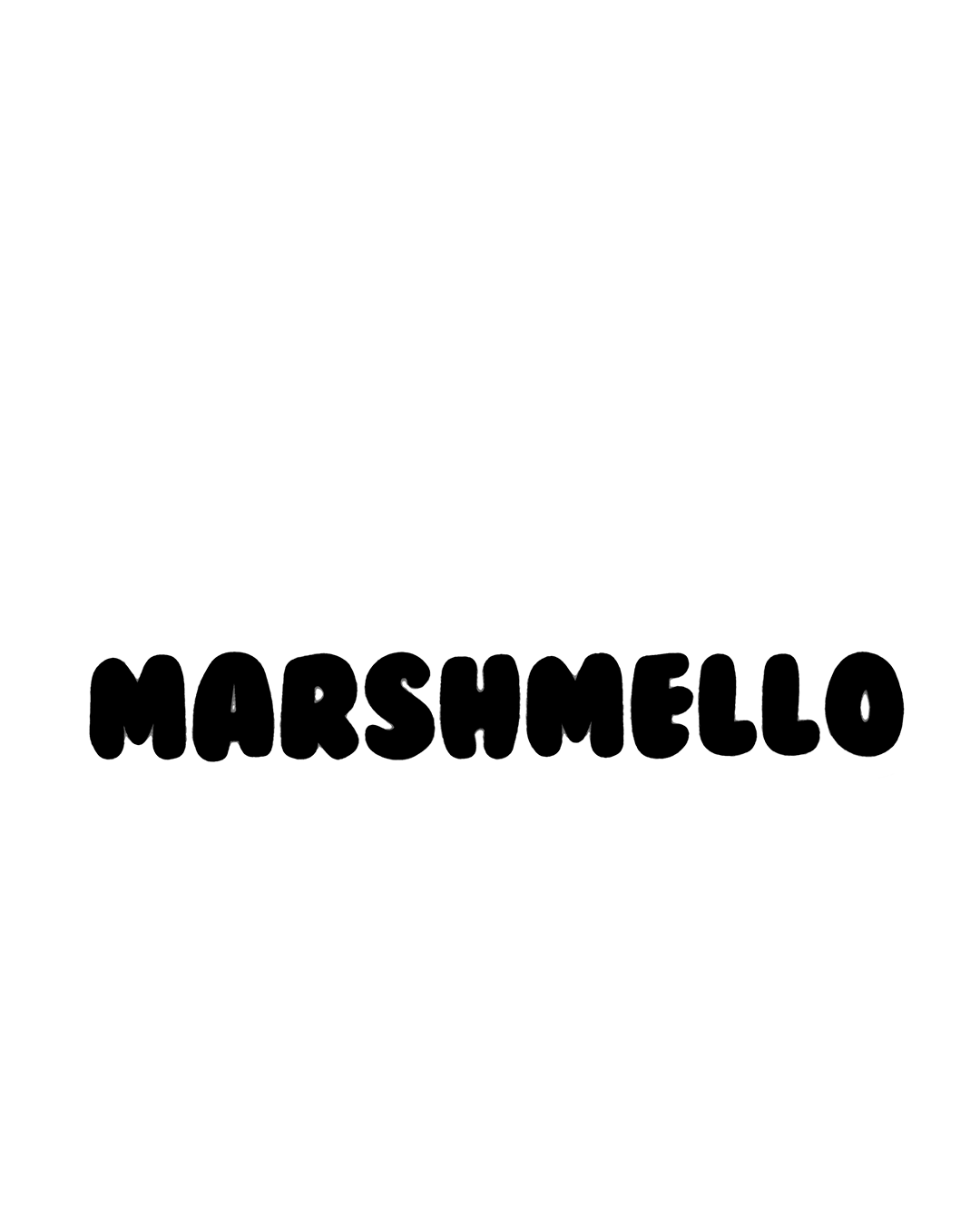 Marshmello Large Bar Logo Sticker