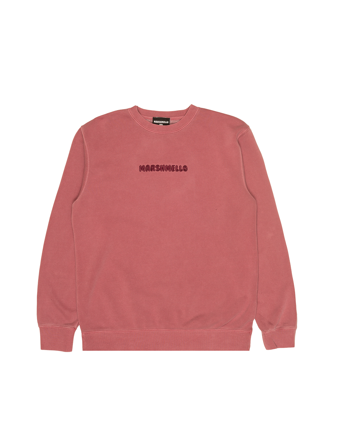 Marshmello Light Stitch Logo Crewneck — Maroon