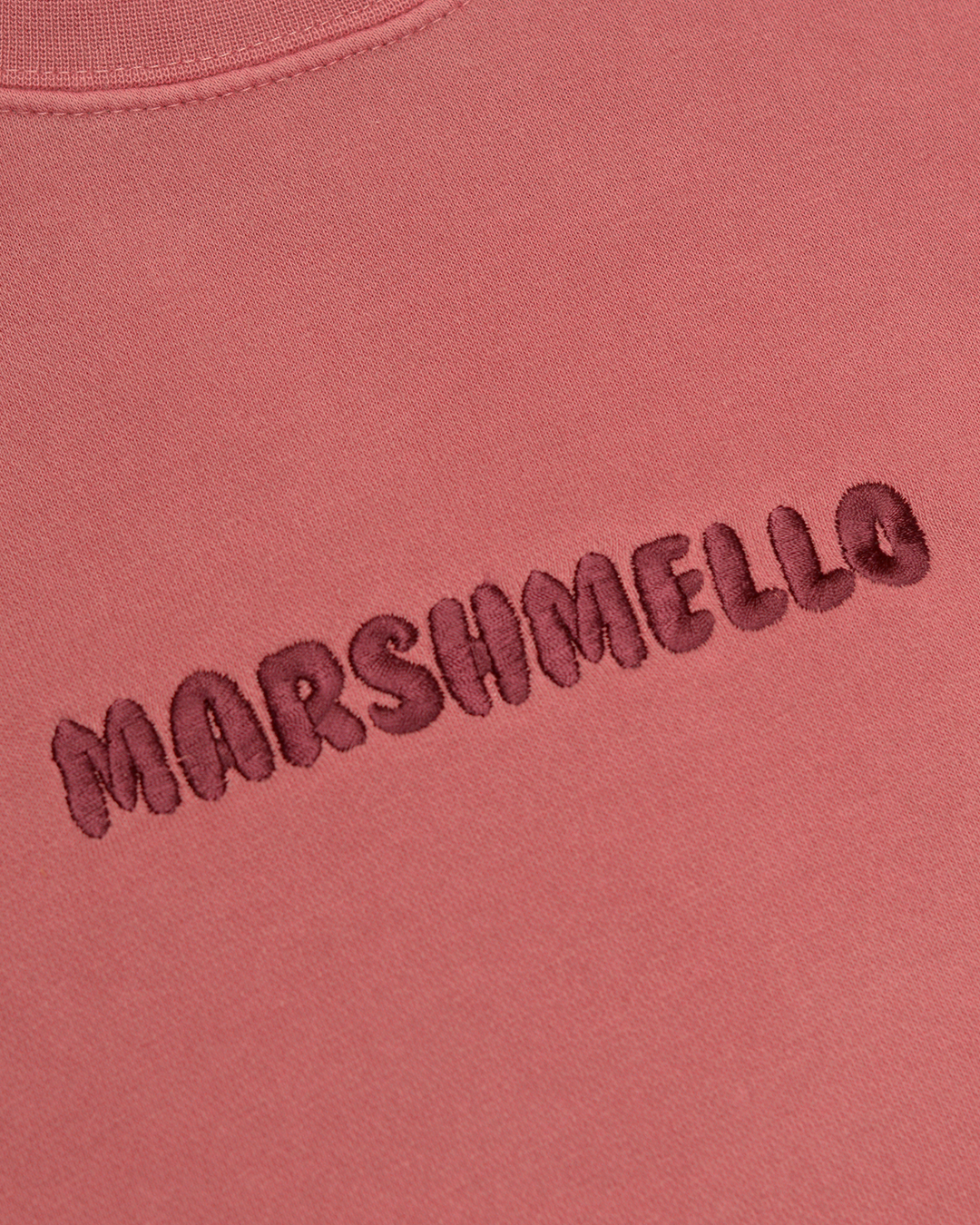 Marshmello Light Stitch Logo Crewneck — Maroon