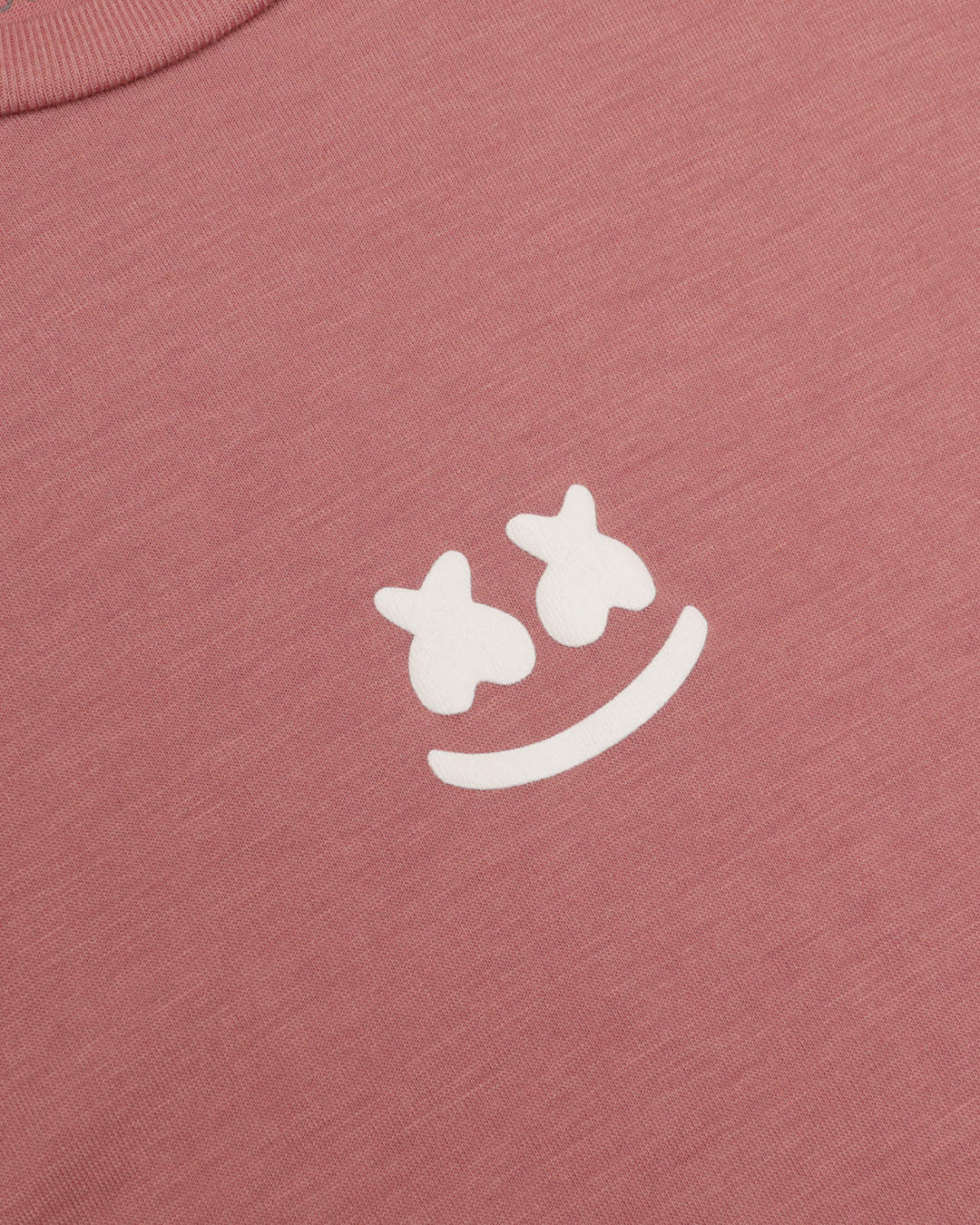Soft Smile Crop T-Shirt — Mauve