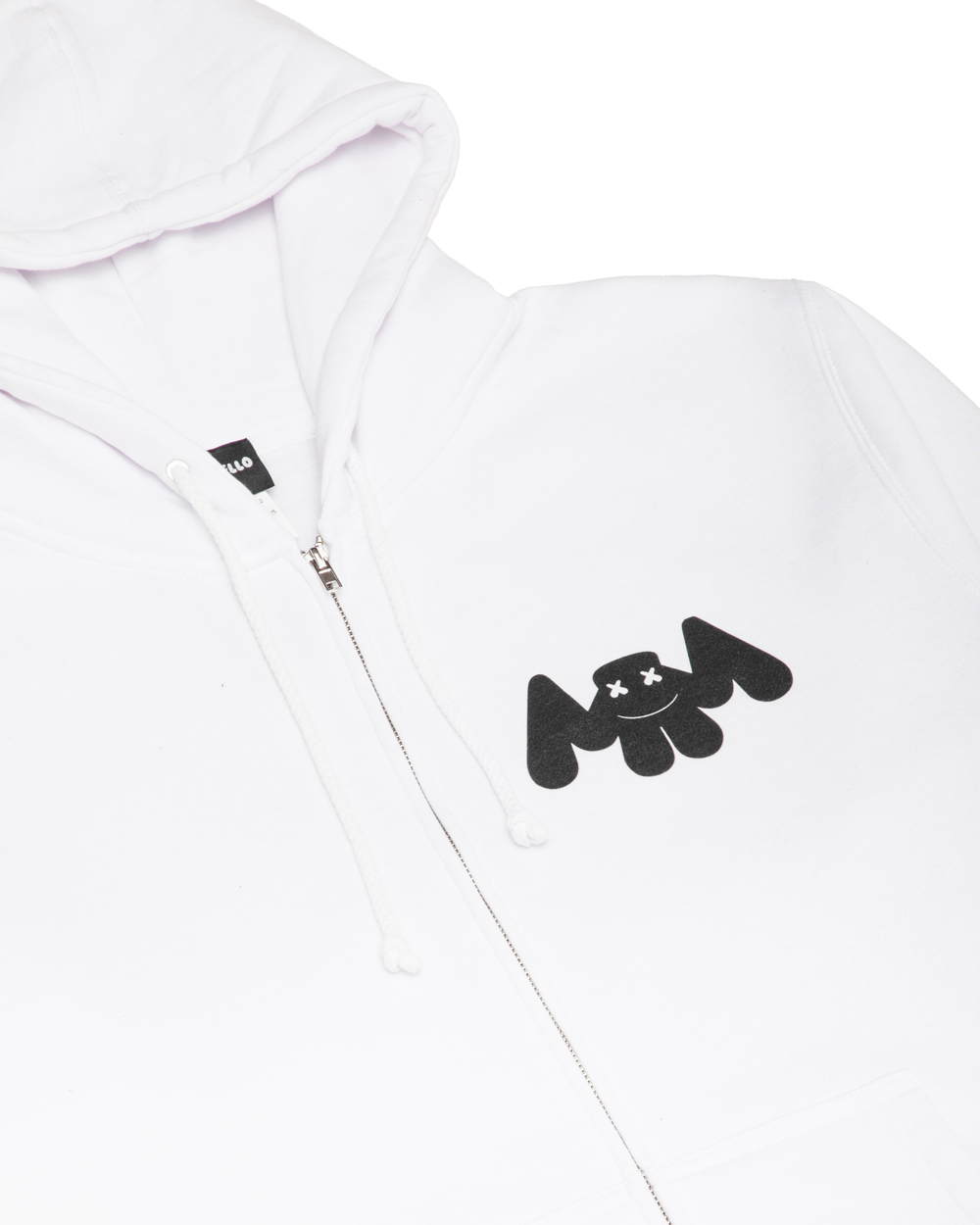 MELLOGANG 30 Zip-Up Hoodie — White