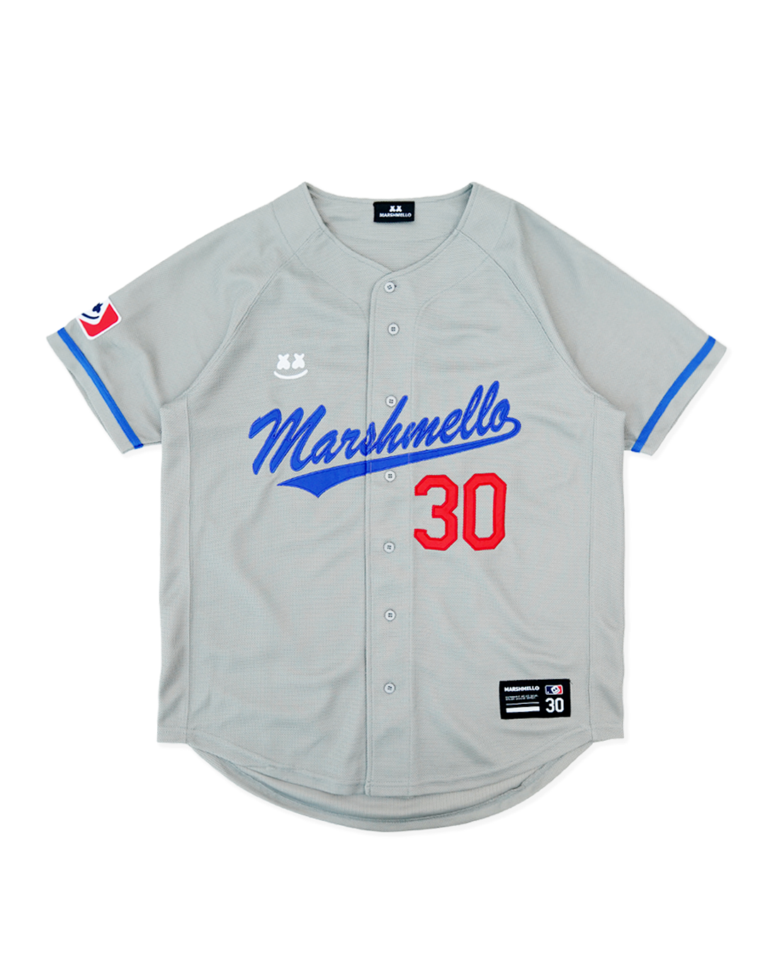 Mellogang Away Baseball Jersey — Grey