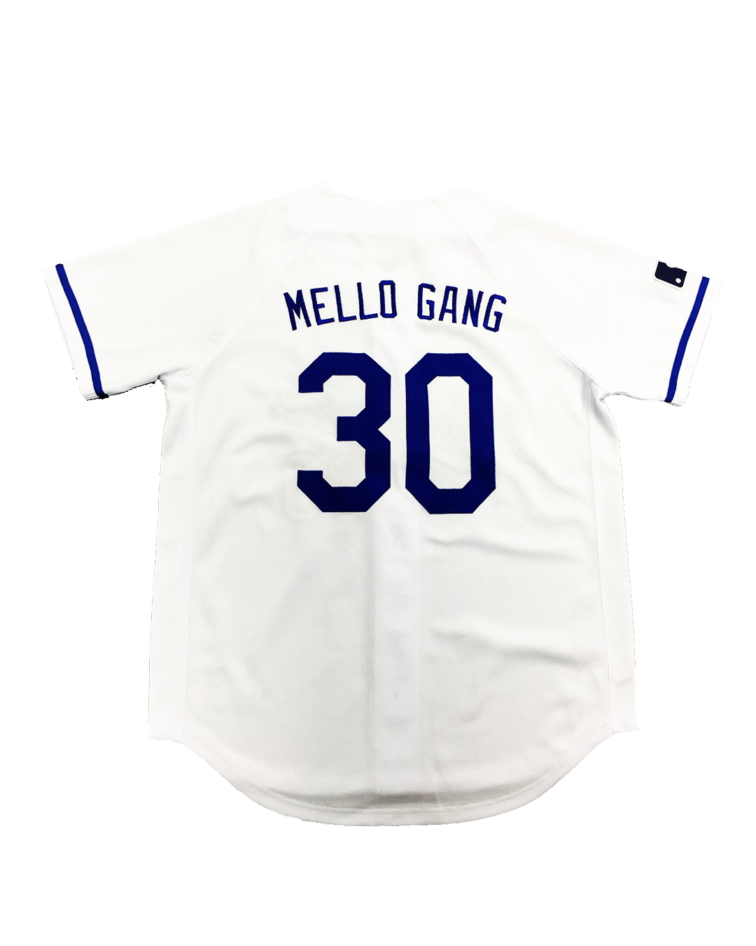 Mellogang Home Baseball Jersey — White