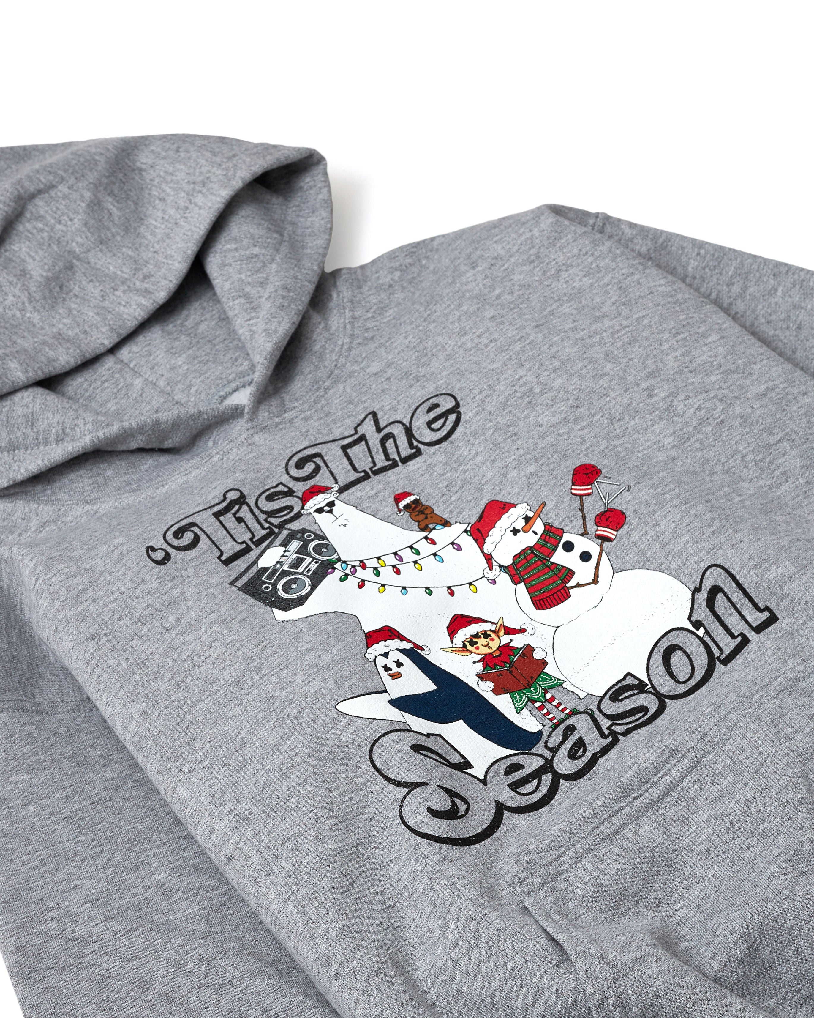 'Tis The Season Hoodie (Youth) — Sport Grey