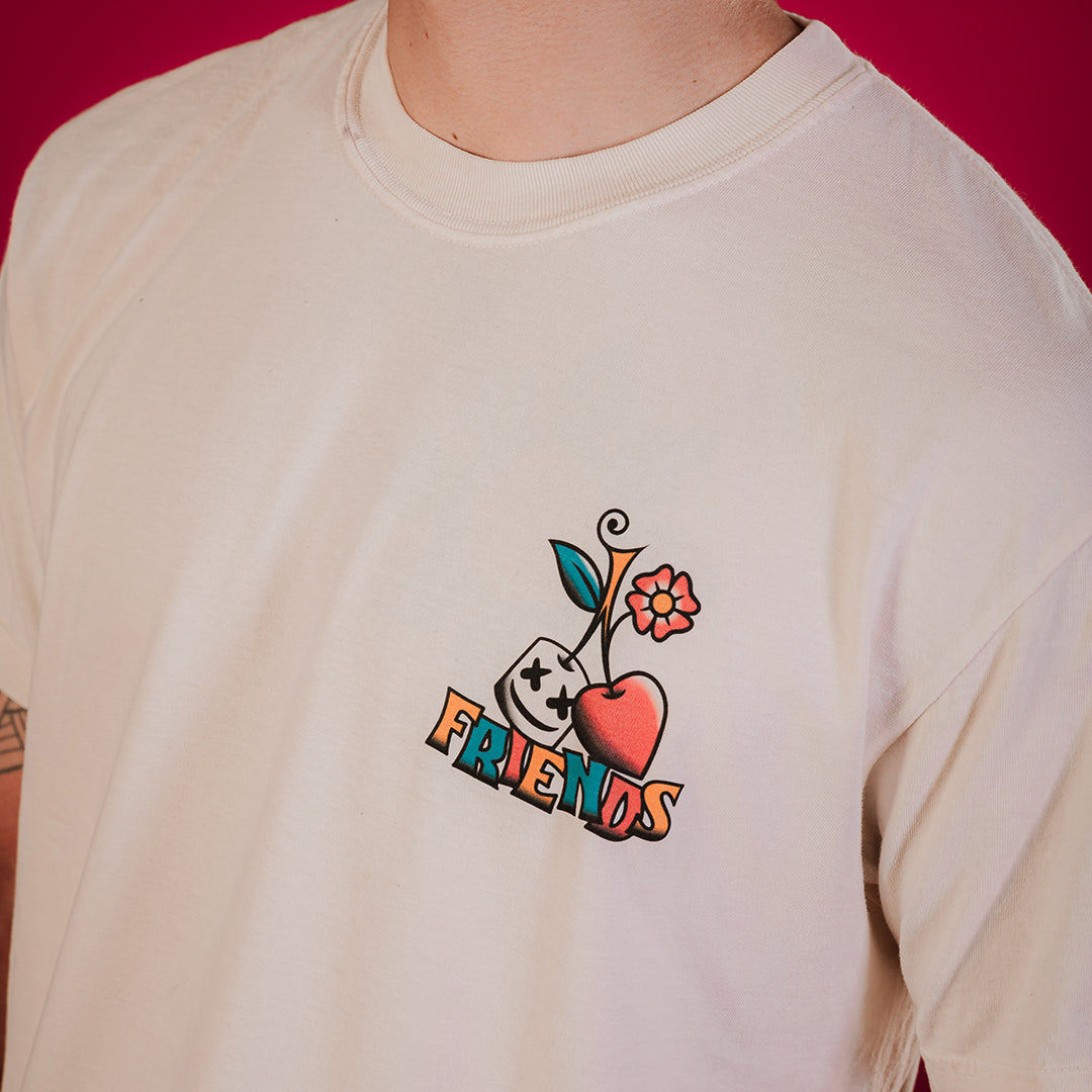◆Marshmello◆フレンズ 半袖 Tシャツ 送料込 Marshmello Friends T-Shirt — Off White