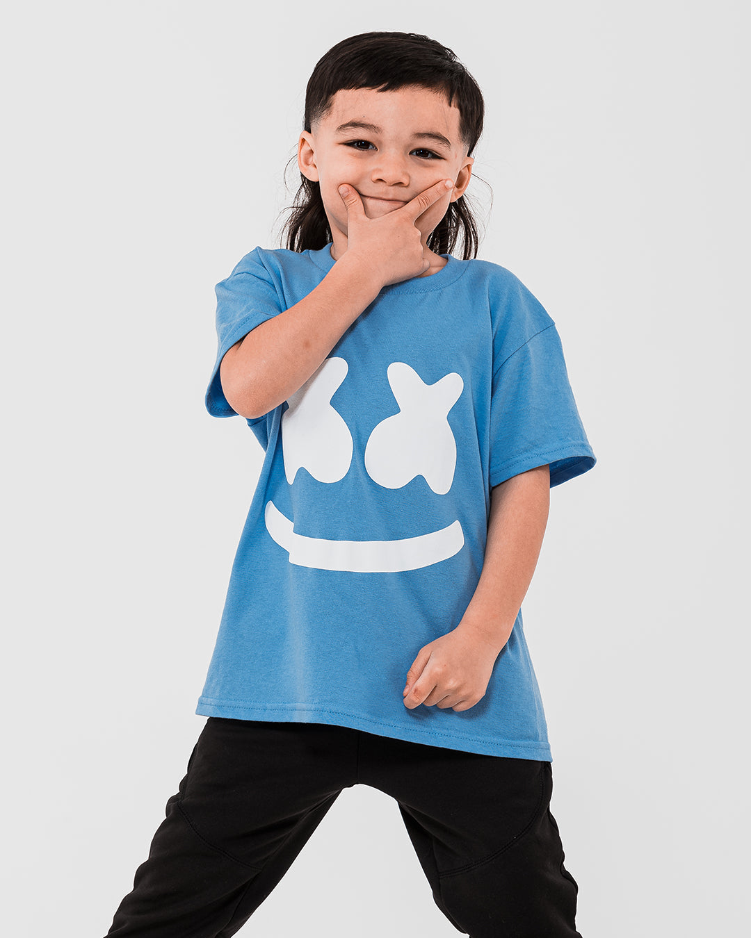 Smile T-Shirt (Youth) — Carolina Blue