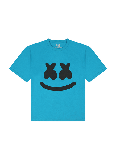 Smile T-Shirt (Youth) — Tropical Blue
