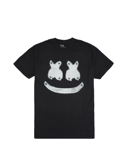 MARSHMELLO マシュメロ Smile Tシャツ Marshmello Metal Smile T-Shirt - Black