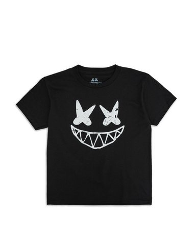 Grin T-Shirt (Youth) — Black