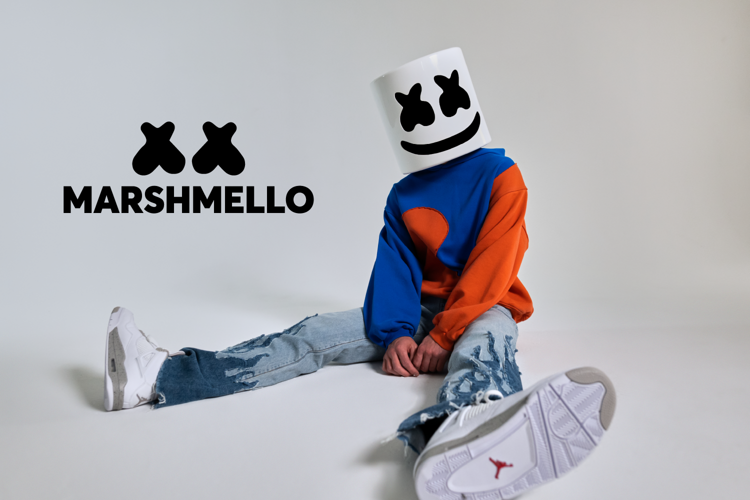 Marshmello hoodie top dj oversize