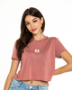 Soft Smile Crop T-Shirt — Mauve