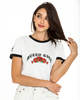 Rosa Ringer T-Shirt