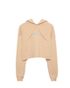 Heavy Stitch Women’s Crop Hoodie — Peach