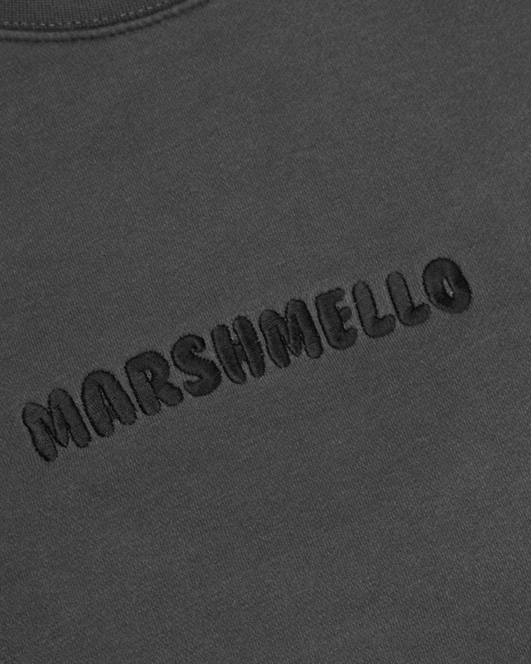Marshmello Light Stitch Logo Crewneck — Black