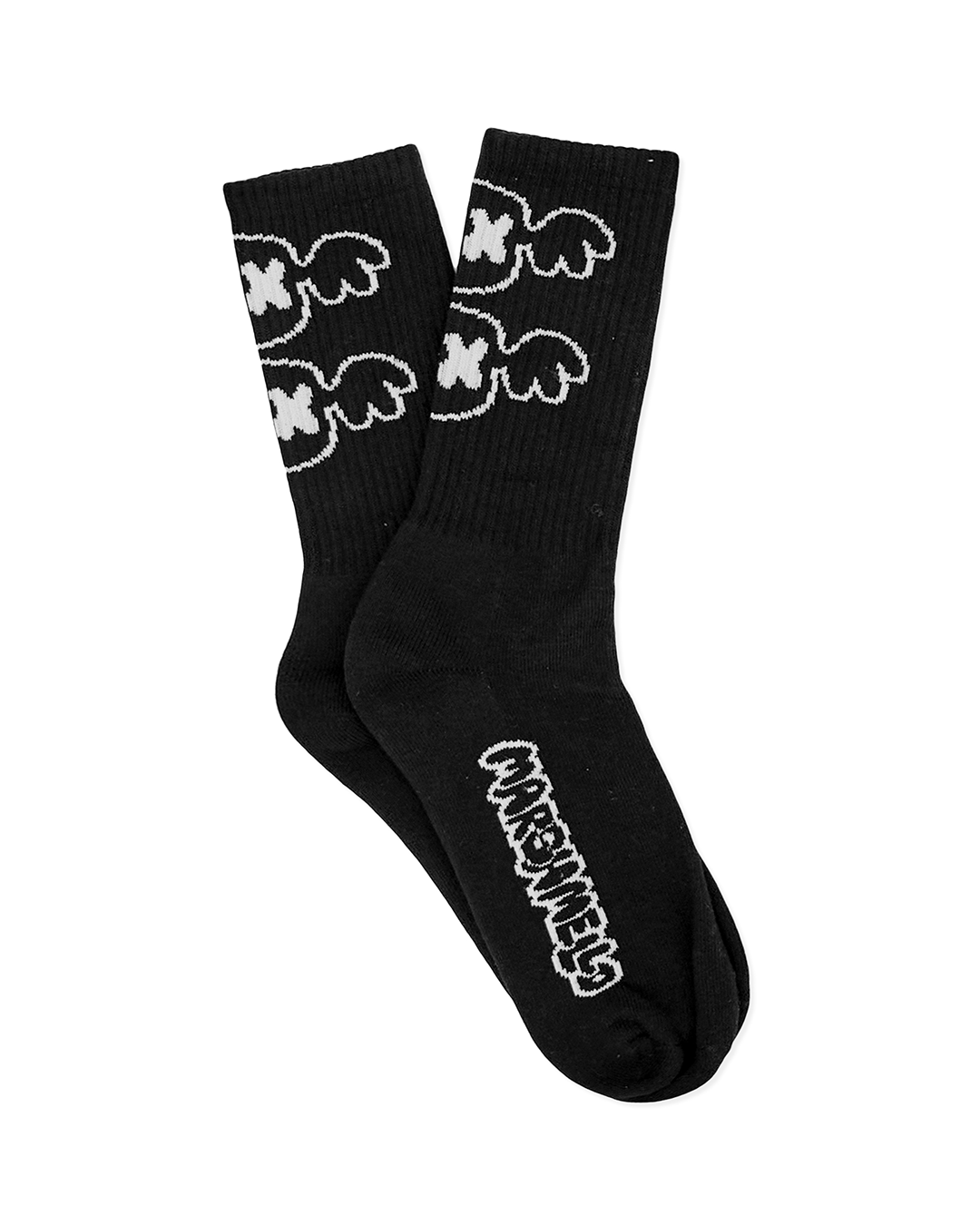 Bubble Bat Socks — Black