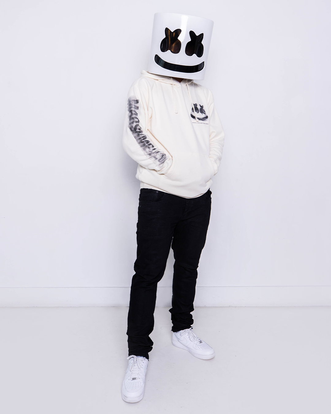 Marshmello hoodie white shop