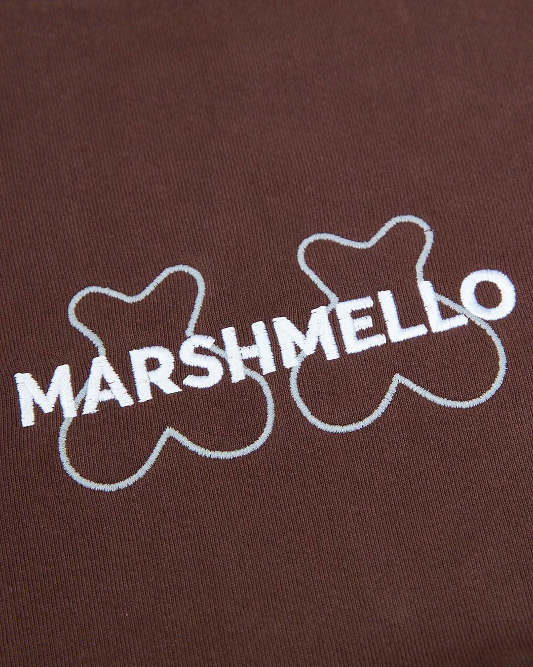 Marshmello Eyes Hoodie — Dark Brown