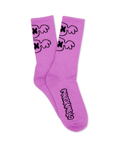 Bubble Bat Socks — Pink