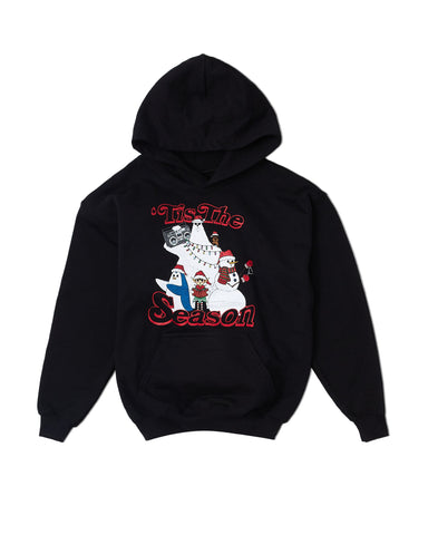 'Tis The Season Hoodie (Youth) — Black