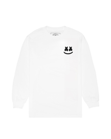 Smile Crest L/S Shirt — White